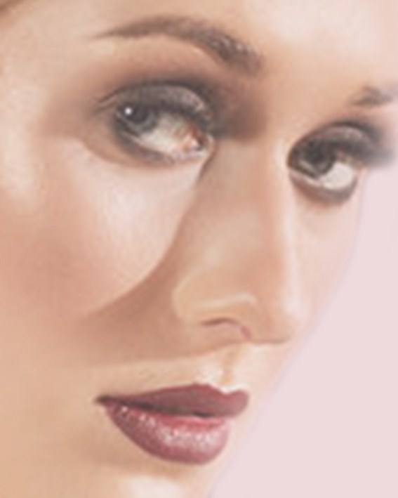 Defined brows and flawless skin